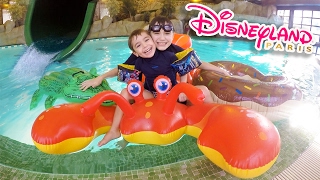 DÉFIS PISCINE amp TOBOGGAN FUN au SEQUOIA LODGE DISNEYLAND PARIS 💦 [upl. by Chara79]