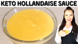 KETO Hollandaise Sauce  3 Minute Recipe  Keto Sauce Shorts [upl. by Heidy299]