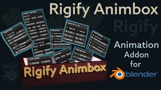 Rigify Animbox Addon [upl. by Adnolohs]