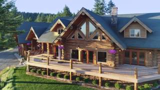 Luxury Log Home Idaho [upl. by Lindner]