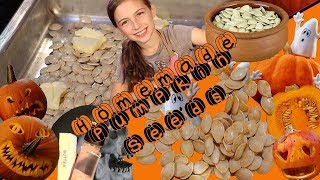 How to Roast Pumpkin Seeds Roasted Pumpkin Seeds Recipe [upl. by Oiceladni425]