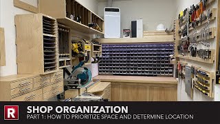 Shop Organization  Part 1 How To Prioritize Space and Determine Location [upl. by Ayaet990]