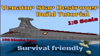 Minecraft Star Wars Venator Star Destroyer Tutorial [upl. by Etnasa]