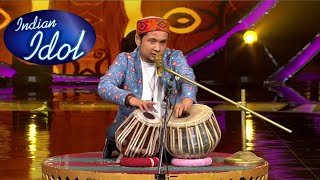 Pawandeep Rajan Amazing Tabla Performance  Kisi Nazar Ko Tera  Bappi Lahiri special  Studio HD [upl. by Hsivat]