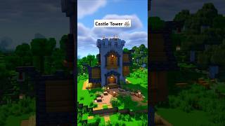 Minecraft CASTLE Tower 🏠 minecraft [upl. by Eriam410]