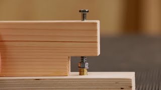 Woodworking Tip Threaded Insert Installation Jig [upl. by Anirahc]