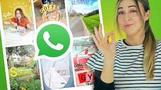 WhatsApp Status  10 Creative Ideas  Using ONLY The App [upl. by Carter]