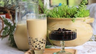 Bubble Milk Tea Recipe w Tapioca Pearls [upl. by Uta187]