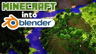 Import your Minecraft World into Blender [upl. by Enelav]