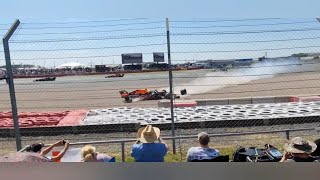 Verstappen Crash Seen by Stands VARIOUS ANGLES [upl. by Latty]