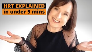 What is HRT HRT gel patches tablets and more explained in under 5 minutes [upl. by Aeneg]