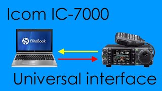 Icom IC7000 Universal interface [upl. by Ellene]