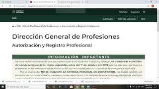 Dirección general de profesiones Y cédulas profesionales registro de escuelas [upl. by Yznyl]