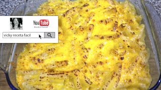 MACARRONES CON QUESO  Vicky Receta Facil [upl. by Enyar]