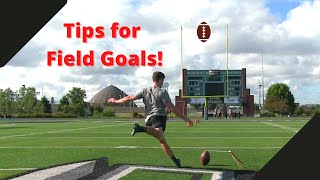 Top tips for kicking field goals Kick higher and farther [upl. by Narcho559]