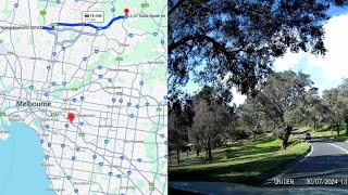 DASH CAM AUSTRALIA MELBOURNE Driving from THOMASTOWN to DIAMOND CREEK [upl. by Dannye]