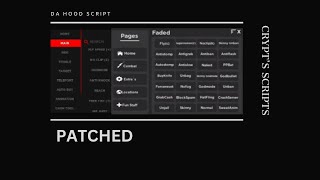 DaHood Script Showcase  RAYX and Faded  2023 [upl. by Placida88]