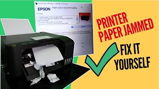 How to FIX Printer Paper Jammed EPSON L3110 [upl. by Waddle]