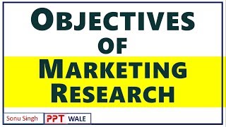 3 OBJECTIVES OF MARKETING RESEARCH IN HINDI  Marketing Research  BBAMBA  ppt [upl. by Liamsi304]