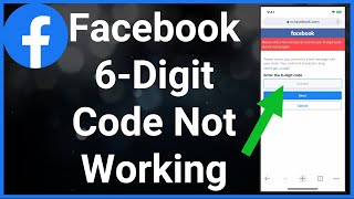 How To Fix Facebook 6Digit Code Not Working [upl. by Reyaht549]