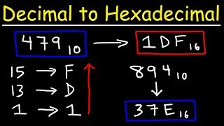 How To Convert Decimal to Hexadecimal [upl. by Phip]