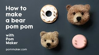 How to make a Pom Pom Bear [upl. by Aihtnic]