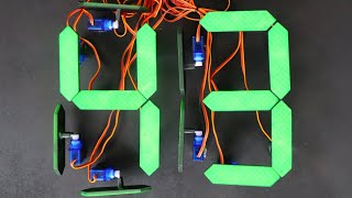 Mechanical 7 Segment Display Driven By An Arduino [upl. by Gelman]