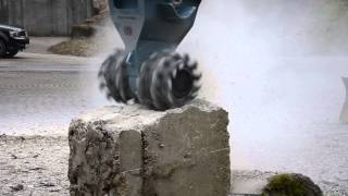 RockWheel D15 Grinding Concrete [upl. by Dusen]