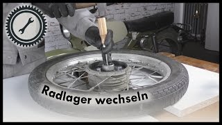 Radlager wechseln  Simson Tutorial [upl. by Fremont]