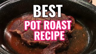 HOW TO MAKE A TENDER POT ROAST IN THE OVEN  BEST POT ROAST RECIPE [upl. by Jeramie5]