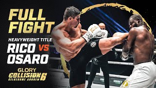 RICOS RETURN TO GLORY Rico Verhoeven vs Tariq Osaro Heavyweight Title Bout  Full Fight [upl. by Arehahs]