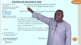 Lettre administrative  Exemple de demande daide [upl. by Arreit936]