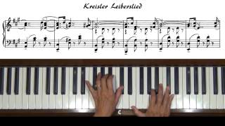 Fritz Kreisler Liebesleid Piano Solo Tutorial [upl. by Stanleigh]