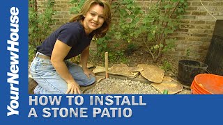 How to Install a Natural Stone Patio  Do It Yourself [upl. by Rudolfo456]