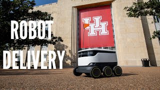 Starship Autonomous Food Delivery Robots Deployed at University of Houston [upl. by Kcirrej367]