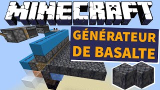 Générateur de Basalte Automatique Simple et Efficace  Minecraft 120 Tutoriel Redstone FR [upl. by Mcclain38]