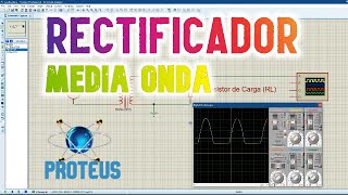 Como simular un RECTIFICADOR de media onda en proteus [upl. by Nuahsel1]