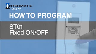 How to Program the ST01 Fixed ONOFF Event [upl. by Kcirdaed]