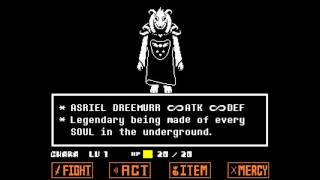 Undertale  Asriel Dreemurr Fight Pacifist Run [upl. by Naresh]