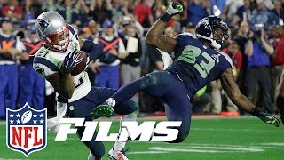 1 Malcolm Butlers Goal Line Pick in Super Bowl XLIX  NFL Films  Top 10 Interceptions [upl. by Akcinehs]