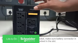 How to Switch on the APC Easy UPS BVX900LIIN  Schneider Electric Support [upl. by Sharma]