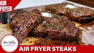 Air Fryer Steak  Juicy and Tender Ribeye Steak [upl. by Killie]