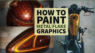 How to Paint Candy Metal Flake Panel Graphics [upl. by Annabella800]