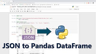 How to Convert JSON to Pandas Dataframe in Python with Jupyter Notebok [upl. by Aissat]