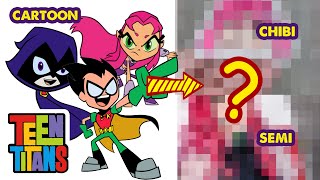 How TEEN TITANS Characters Become Japanese Idols  Draw by fan [upl. by Aihpledalihp]