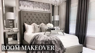 EXTREME Bedroom Makeover  LUXE ON A BUDGET Room Transformation [upl. by Lehte581]