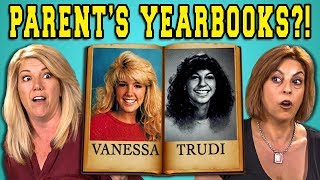 TEENS REACT TO THEIR PARENTS YEARBOOKS [upl. by Halla834]