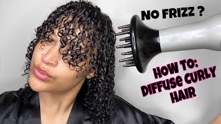 HOW TO DIFFUSE CURLY HAIR [upl. by Chabot]