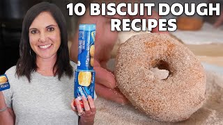 10 Canned Biscuit Dough Recipes  MyRecipes [upl. by Atyekram47]