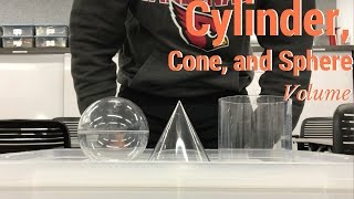 Cylinder Cone and Sphere Volume [upl. by Vatsug]